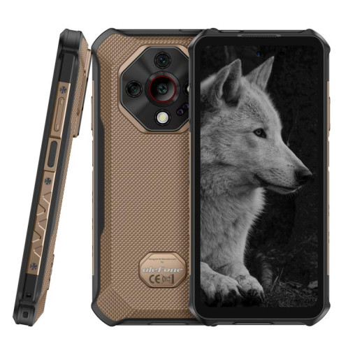  Ulefone Armor X16 Pro, 8 Go + 256 Go, vision nocturne, téléphone robuste IP68/IP69K, écran 6,56 pouces, Android 15, MediaTek Dimensity 6300 Octa Core, réseau : 5G, NFC, OTG (Sand Dune) SU938J531-017